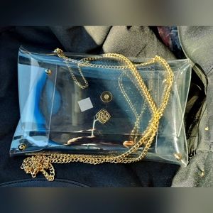 Rare Kendra Scott limited Clear bag with chain Kendra Scott stadium bag